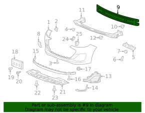 Chevrolet Spark 16-22 Front Bumper Reinforcement