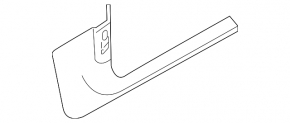 Inner front left door sill trim for Audi A6 C8 19-21, light gray, scratches, worn, needs cleaning