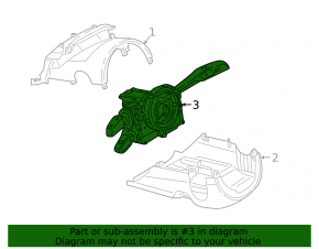 Steering column switch assembly for Audi A5 F5 18-25
