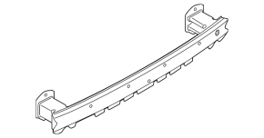 Rear bumper reinforcement BMW 5 G30 18- 530e hybrid
