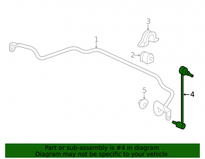 Stabilizer link front left Acura MDX 14-20