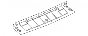 Upper trunk door trim BMW X3 G01 18-21 black