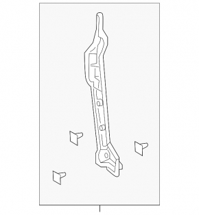 Left door-wing seal for Toyota Corolla 20-23 4D