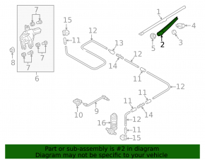 Rear wiper arm VW Golf 15-21