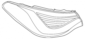 Outer wing light left BMW i4 22-26