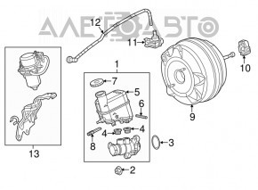 Chrysler 200 15-17 2.4 Vacuum Booster
