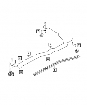 Brake pipe guard left Jeep Compass 17- Trailhawk