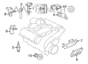Map Sensor Dodge Durango 11-22 3.6