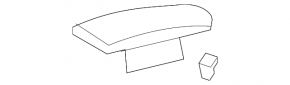 Armrest Acura MDX 07-13 leather, black, leather peeled off