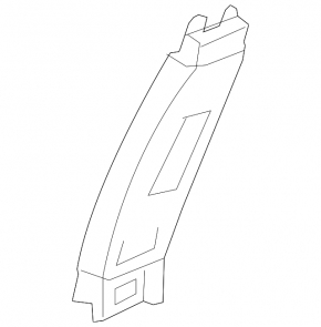 Honda CRV 12-16 center pillar trim, upper belt, right, beige