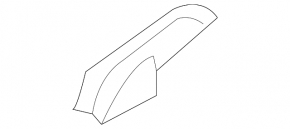 Left wiper grille seal Kia Forte 4d 14-16