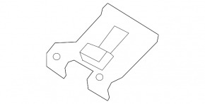 Radiator cooling bracket upper right Hyundai Sonata 11-15 metal
