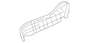 Right side passenger seat trim for Hyundai Sonata 11-15, black, manual, scratches