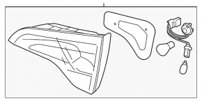 Lamp inside trunk lid left Kia Sorento 14-15 rest halogen