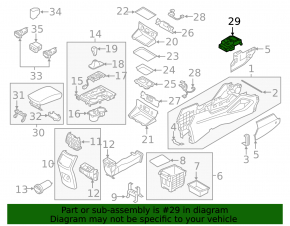 Hyundai Tucson 19-21 automatic transmission control unit with parking button