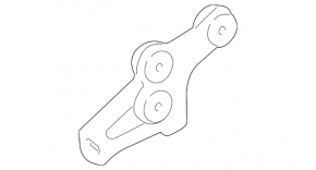 Bracket for the inlet pipe left Porsche Panamera 10-16 lower 4.8