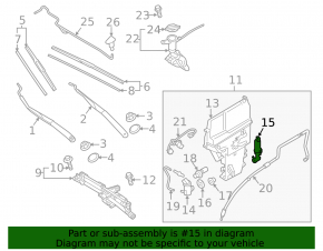 Genesis G80 17-20 washer motor