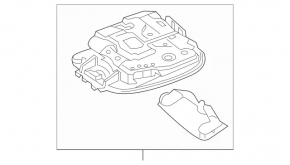 Mercedes GLC 20-22 front light for panoramic headlights, light gray