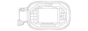 Fuel filler flap housing Mercedes C-class W205 15-21