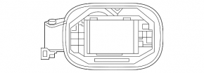 Fuel filler flap housing Mercedes C-class W205 15-21
