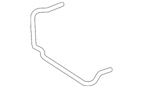 Cooling system return pipe tank-radiator Mercedes S-class W221 10-11 5.5 AWD
