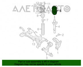 Front left spring Mazda3 2.3 03-08