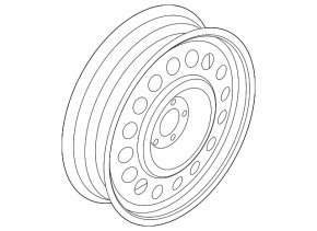 Spare tire for Ford Escape MK4 20- D17 155/70, rusty