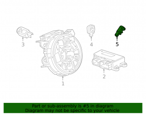 Airbag sensor rear left Chevrolet Bolt EV 17-23