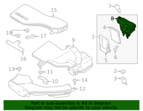 Nissan Rogue Sport 17-22 Air Filter Housing Lower Cover