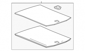 Trunk floor Cadillac ATS 13 - black