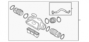 Air duct for manifold Genesis G90 17-22 5.0