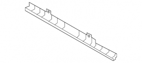 Upper rear radiator deflector Hyundai Ioniq 17-22 HEV, PHEV