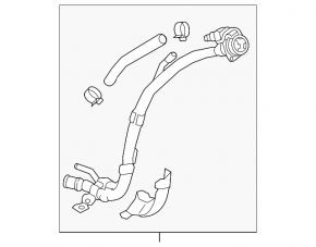 Fuel filler neck Hyundai Elantra AD 17-20