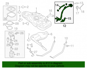 Fuel filler neck Hyundai Elantra AD 17-20