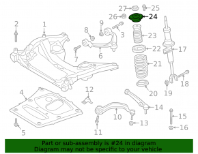 Front left shock absorber support BMW 5 GT F07 10-15 N63