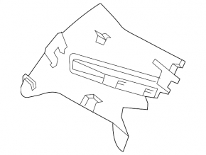 Volvo XC60 18-26 rear pillar trim panel behind the right window, gray, scratches
