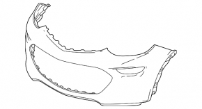 Front Bumper Naked Chevrolet Bolt 17-21