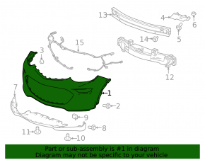 Front Bumper Naked Chevrolet Bolt 17-21