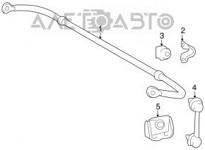 Rear stabilizer bar for Lexus RX350 RX450H 10-15
