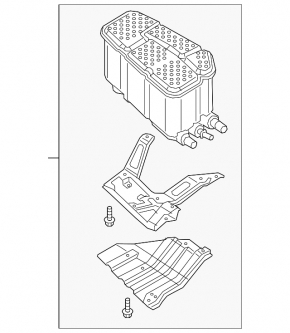 Carbon canister absorber assembly for Audi Q8 19-25 MHEV