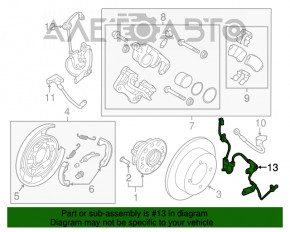 ABS sensor rear left Hyundai Azera 12-17