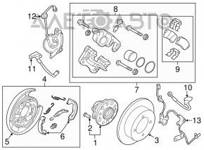 ABS sensor rear left Hyundai Azera 12-17