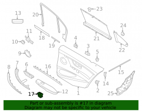 Front right window lift control BMW X3 F25 11-17 with black trim
