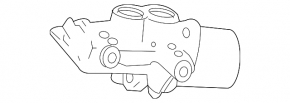 Mercedes W211 brake master cylinder with reservoir