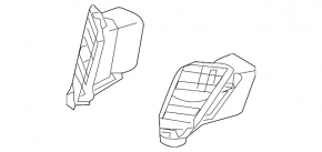 Subaru Outback 10-14 center left air duct