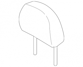 Headrest front left Mitsubishi Outlander Sport ASX 10- black cloth, corrosion