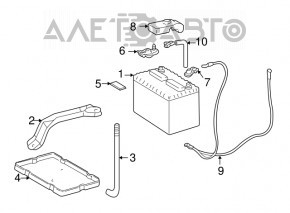 Lexus ES300 ES330 Battery Holder