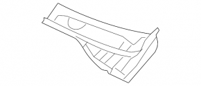 Windscreen wiper grille plastic left VW Touareg 11-17