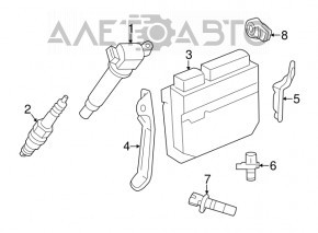 Block ECU engine computer Lexus ES350 13-18