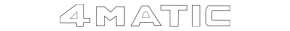 Emblem inscription 4 MATIC trunk lid Mercedes A-class V177 19-22